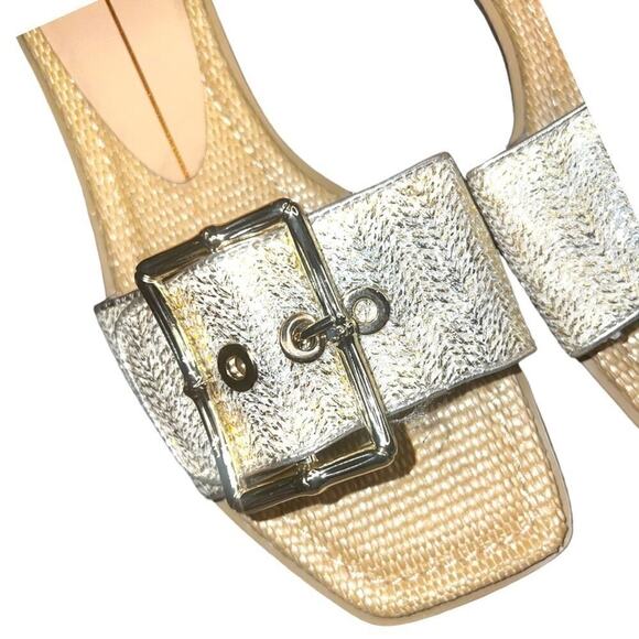 New ▶️ Dolce Vita ◀️ Big Buckle Slide Sandals. Size 9.5 - Picture 7 of 15